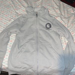 Gray carhartt Zip Up Hoodie